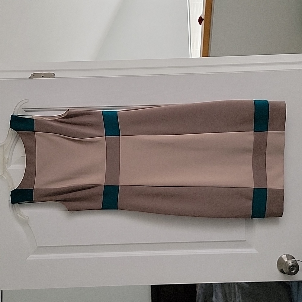 Maggy London Sleeveless Color Block Dress